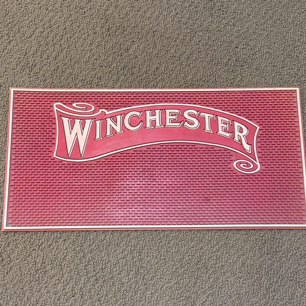 Winchester Pink Logo Bar Mat